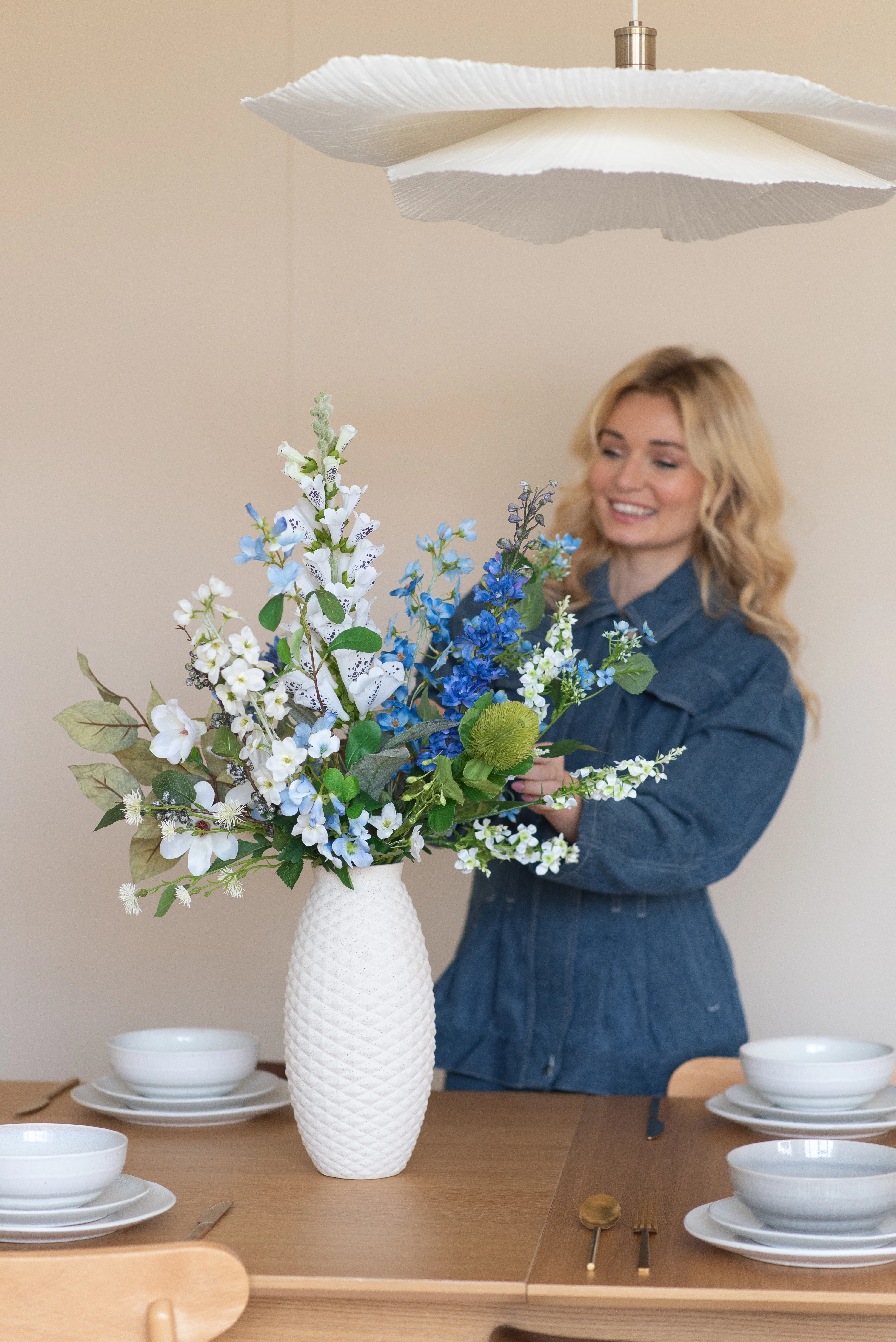 Zijden kunstbloemen boeket Cool Breeze - Image 3