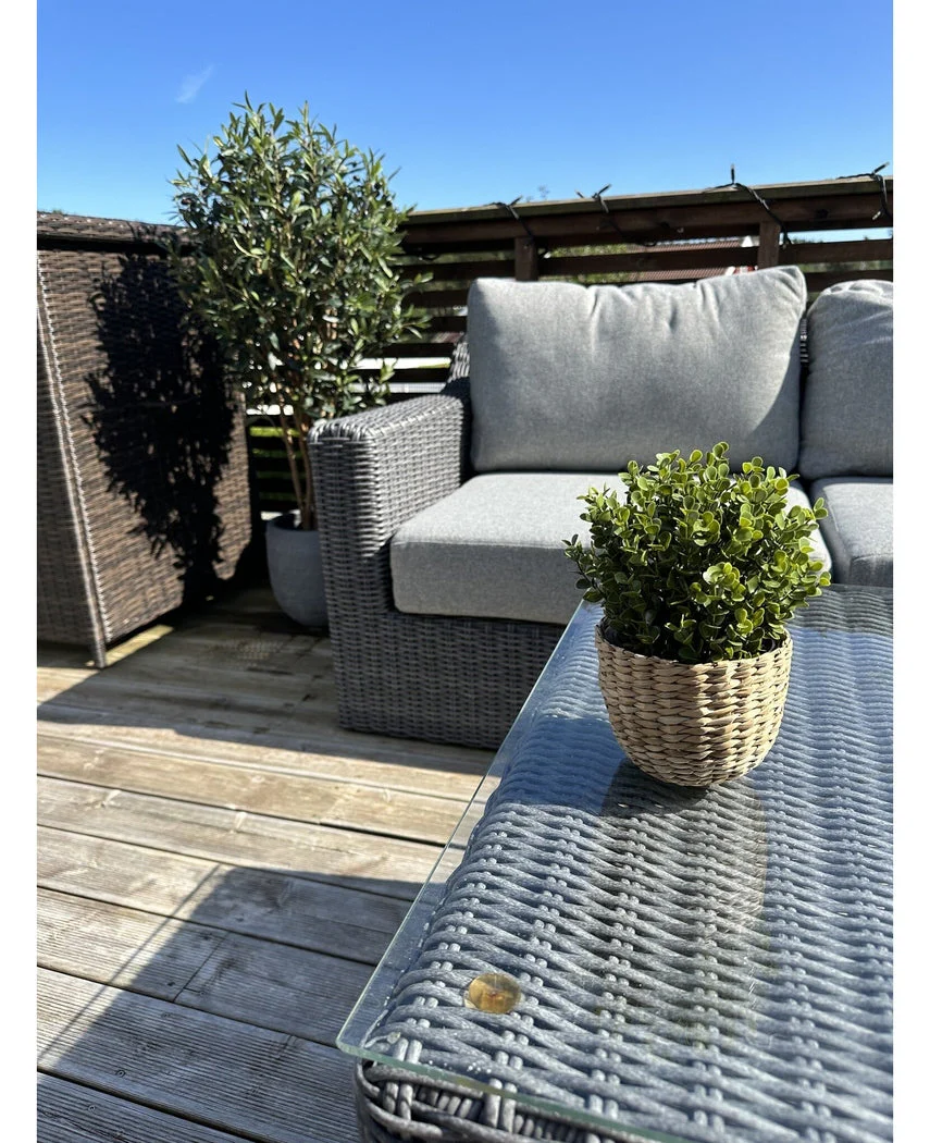 Kunstplant Buxus groen in pot 19 cm UV - Image 3